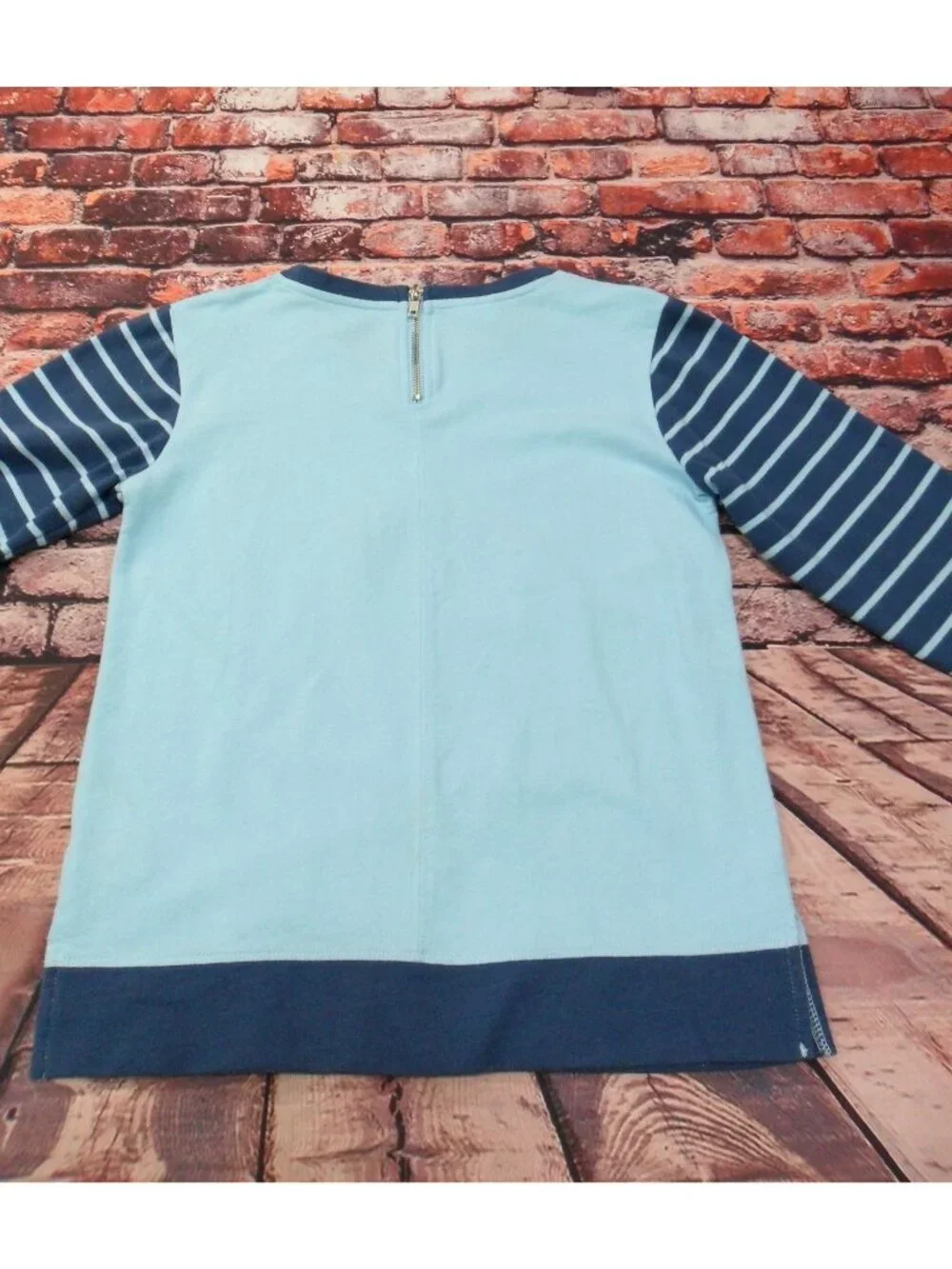 Disney Store XS Alice In Wonderland Long Sleeve Shirt For‎ Girls Blue & Navy